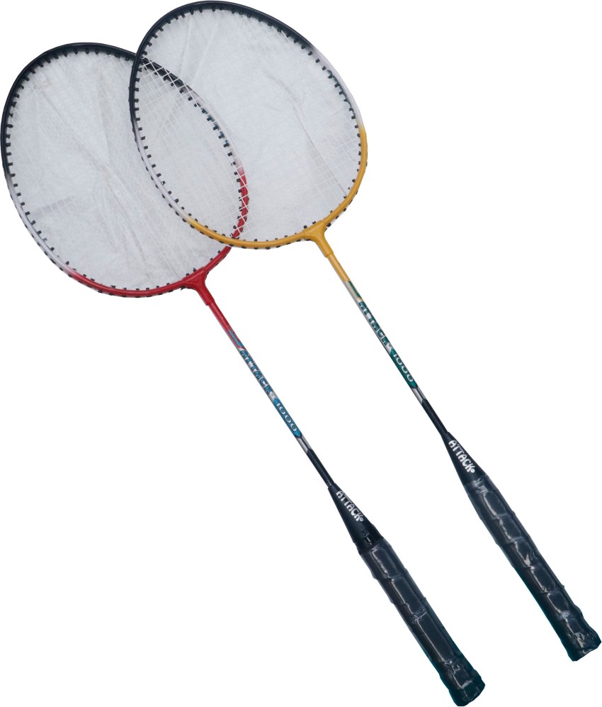 ATTACK 1000 ALUMINIUM BODY RACKET 1 PAIR Multicolor Strung Badminton Racquet - Buy ATTACK 1000 ALUMINIUM BODY RACKET 1 PAIR Multicolor Strung Badminton Racquet Online at Best Prices in India