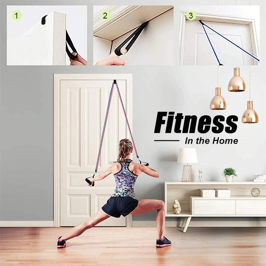 latex Resistance Bands 11pcs Set Tubes for Fitness Home Gym Exercise Workout Resistance Tube