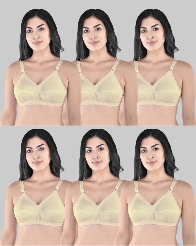 Yana Double Layered Full Coverage Bra Women Full Coverage Non Padded Bra -  Buy Yana Double Layered Full Coverage Bra Women Full Coverage Non Padded Bra  Online at Best Prices in India