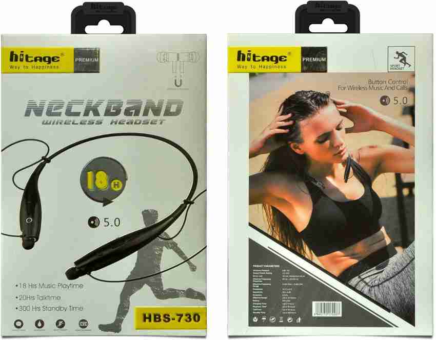 Hitage Neckband HBS 730 Bluetooth Price in India Buy Hitage Neckband HBS 730 Bluetooth Online Hitage Flipkart