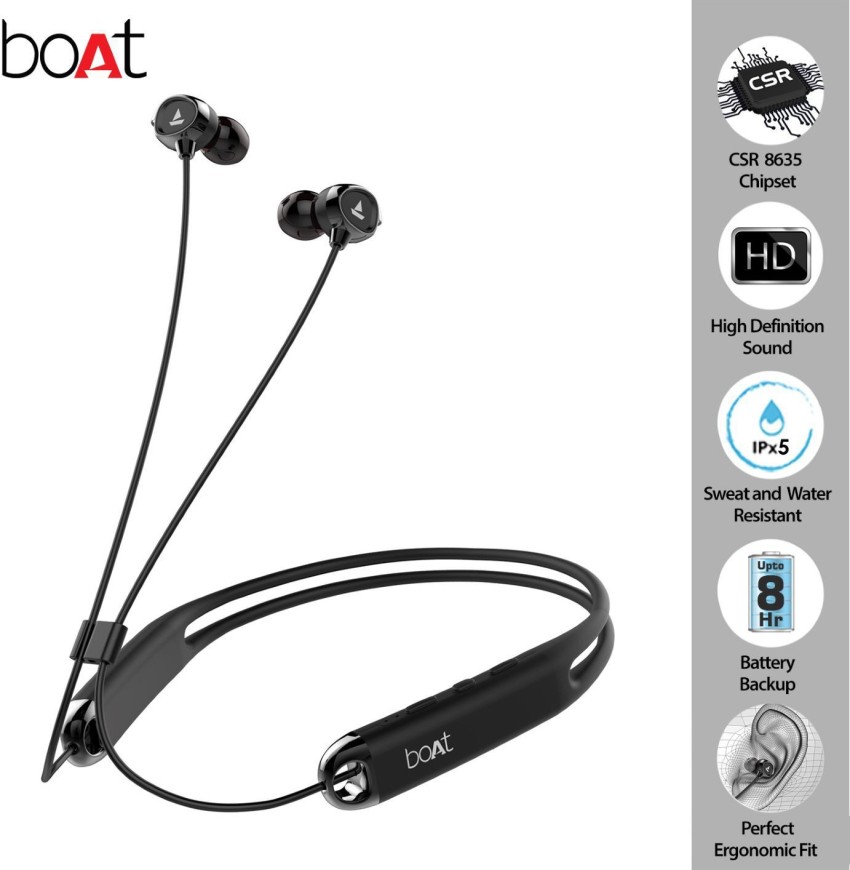 boAt ROCKERZ 325 With Super Bass Black In the Ear Bluetooth