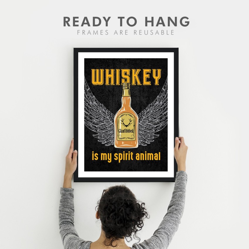 Chaka Chaundh – Bar quotes frame - Whisky quotes frames - Bar poster for  wall with frame, whisky quotes framed posters - Bar photo frames - Whisky  posters - whisky quotes posters - (
