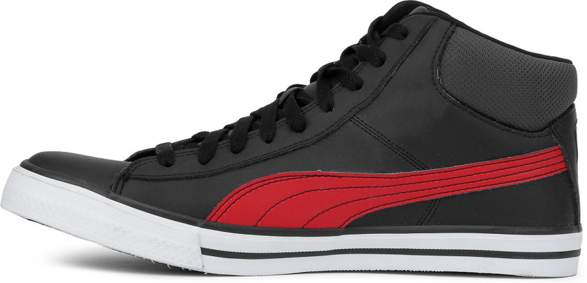 PUMA Salz Mid DP Sneakers For Men Buy Puma Black High Risk Red Color PUMA Salz Mid DP Sneakers For Men Online at Best Price Shop Online for Footwears in India