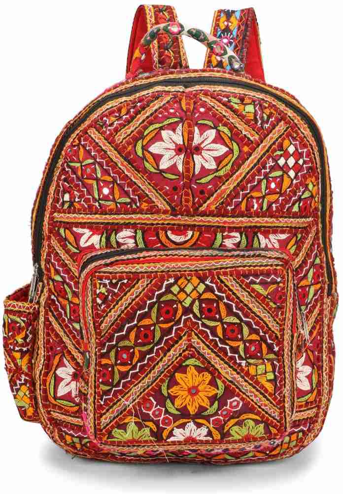 LONGING TO BUY Men Women Cotton Backpack Casual Laptop Bag for