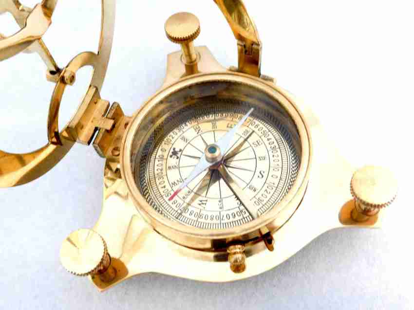 5 Sundial Compass Solid Brass Sun Dial : : Home