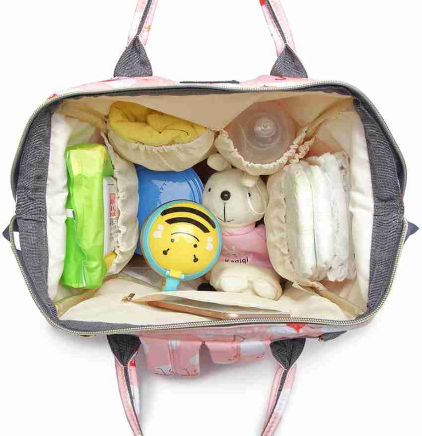 MOM CARES Diaper Baby Bag Backpack Trendy Stylish Mother Travel Organizer DIAPER BAG Buy Baby Care Products in India Flipkart