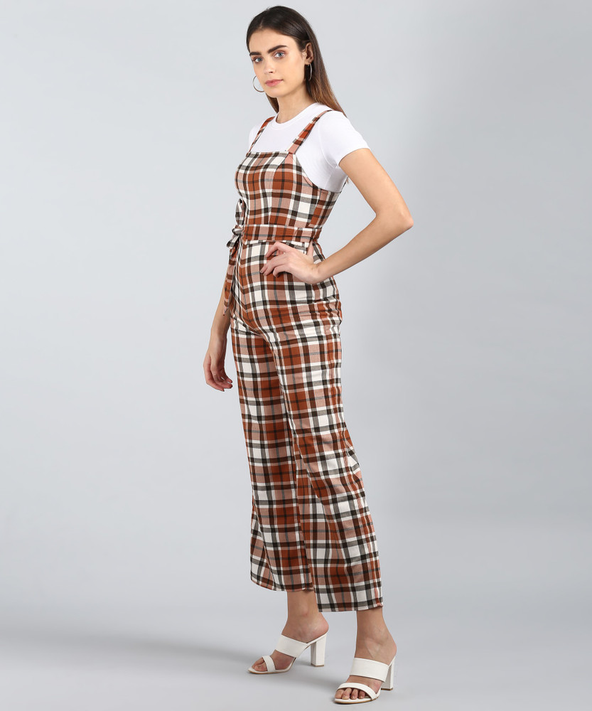 Plaid jumpsuit forever 21 store