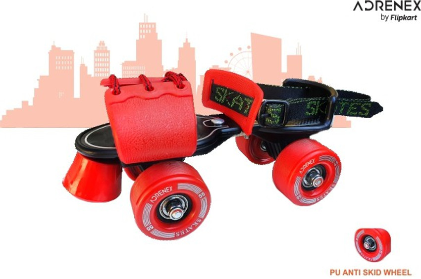 Adrenex by Flipkart Drift Quad Roller Skate with Helmet and Guards