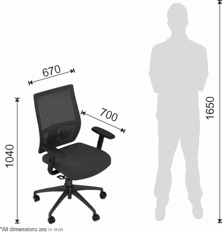 Haworth Aloha Lite Nylon Office Adjustable Arm Chair Price in India