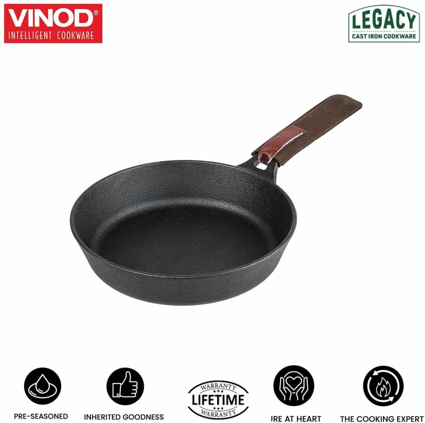 Vinod Seasoned Cast Iron Kadai - 22 cm - Vinod Cookware – Vinod