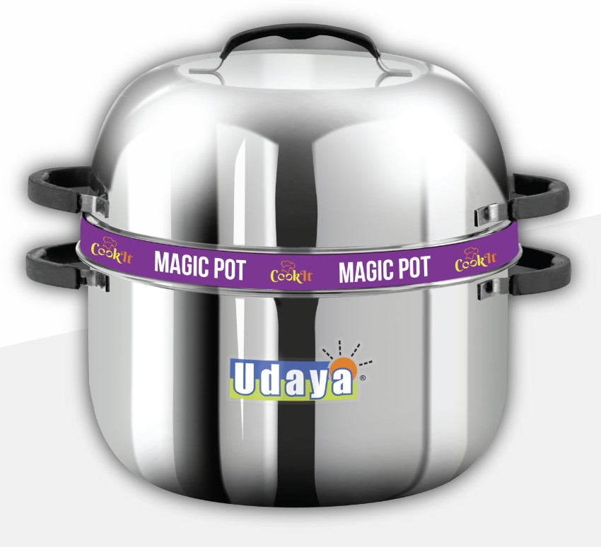 Udaya Cook it magic pot Pot 25 cm diameter 1.5 L capacity Price in India -  Buy Udaya Cook it magic pot Pot 25 cm diameter 1.5 L capacity online at
