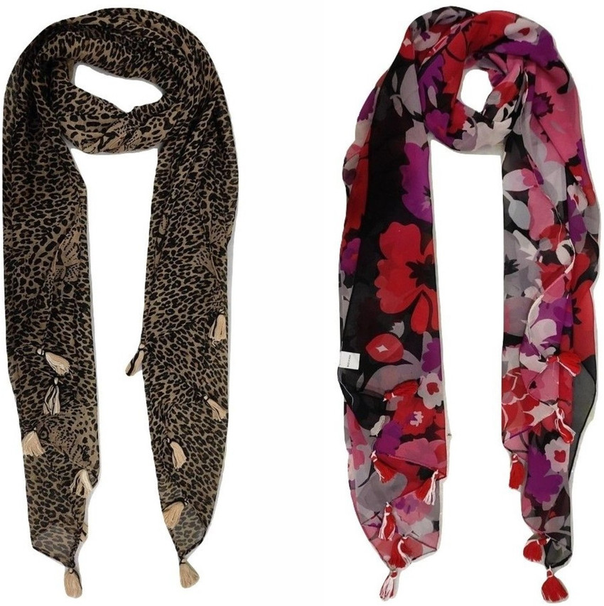 Msfashion Printed Georgette Women Stole Scarf Fancy Scarf Buy