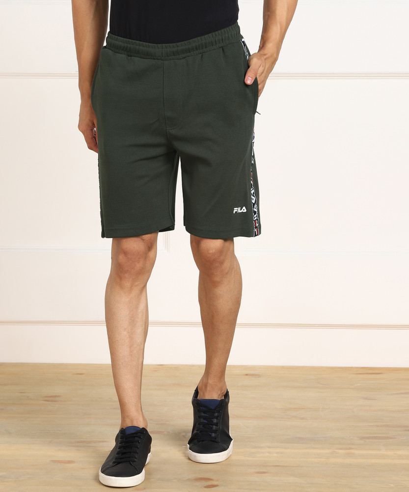 FILA Solid Men Green Sports Shorts