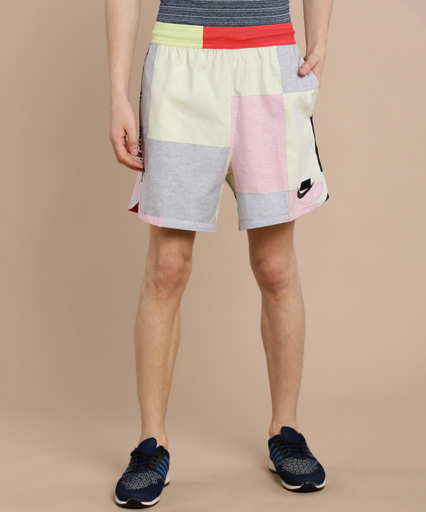 NIKE Color Block Men Multicolor Basic Shorts