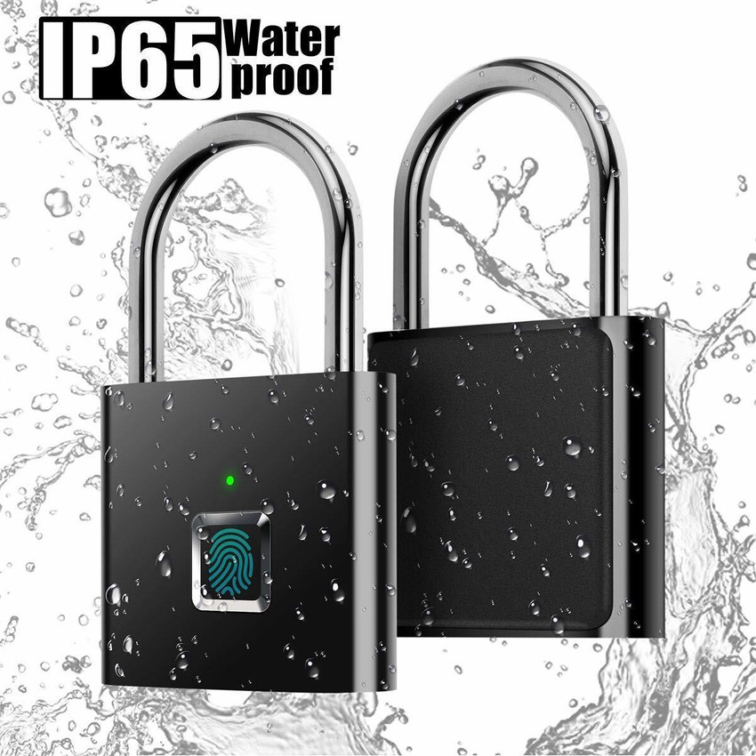 Fingerprint suitcase top lock