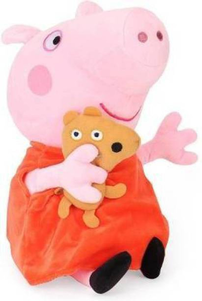 SUN AND STAR CREATIONS orange peppa pig teddy bear 14 cm