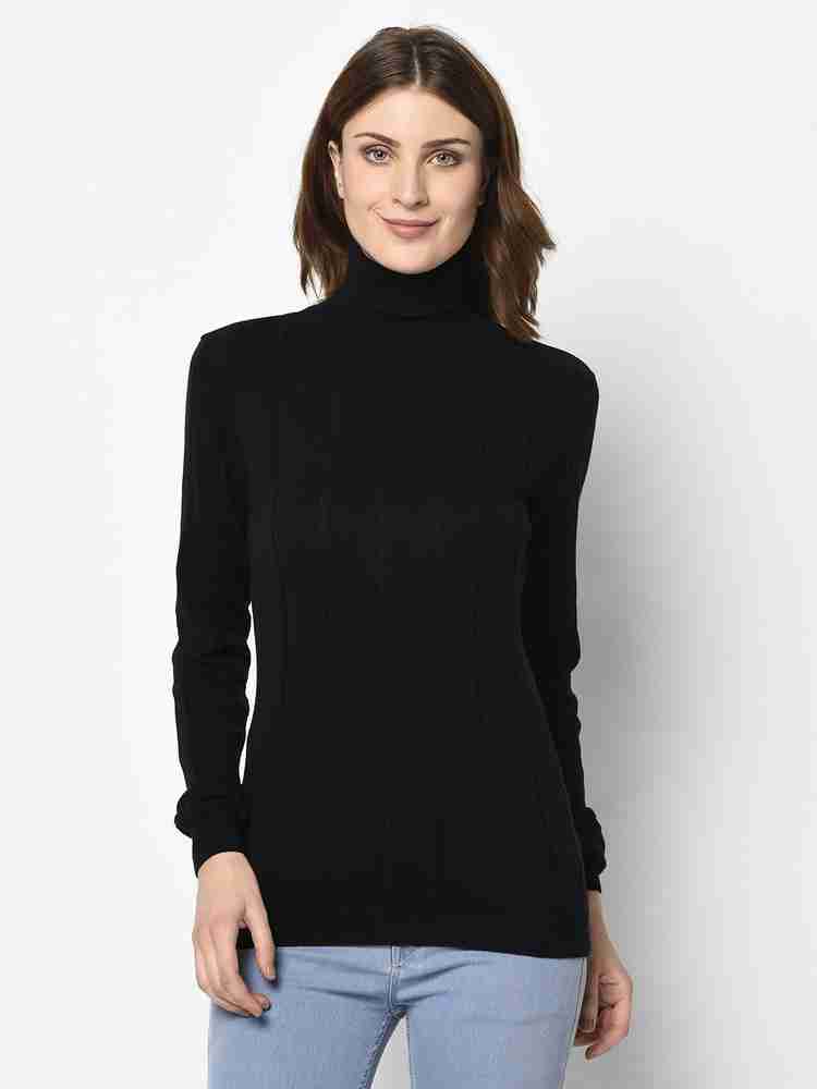 Womens black on sale turtle neck