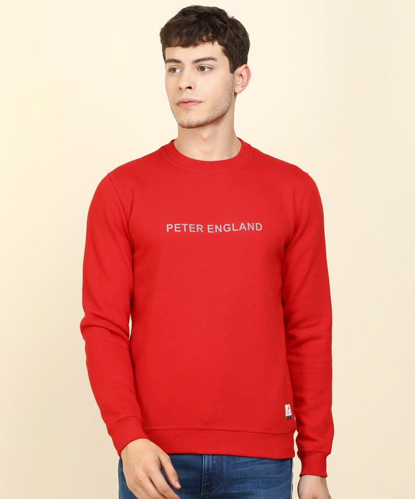 Peter england online red sweatshirt