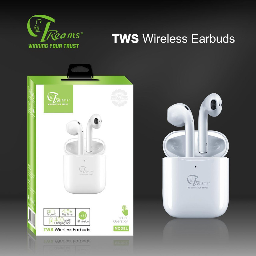 TReams TWS Wireless Type C Earbuds for Android iOS Devices