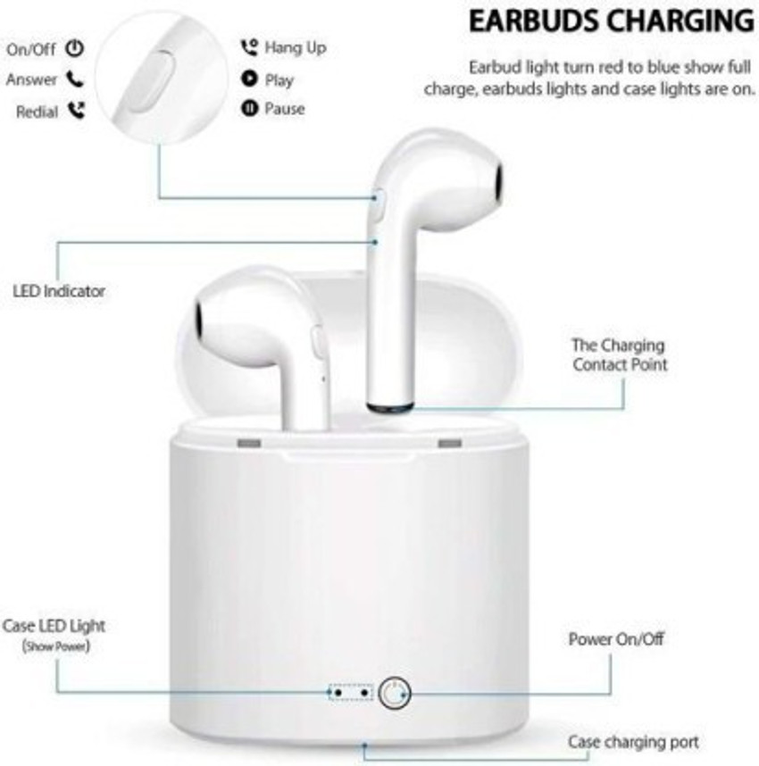 Cara charger headset shop bluetooth i7s