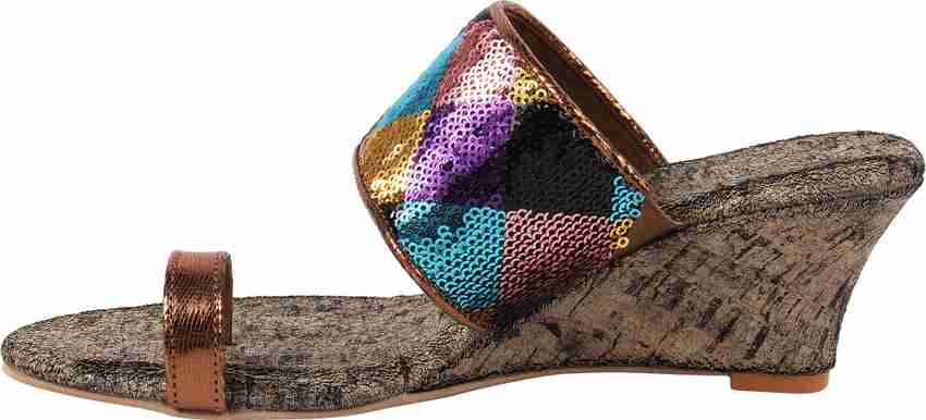 Catwalk multi color wedges sales