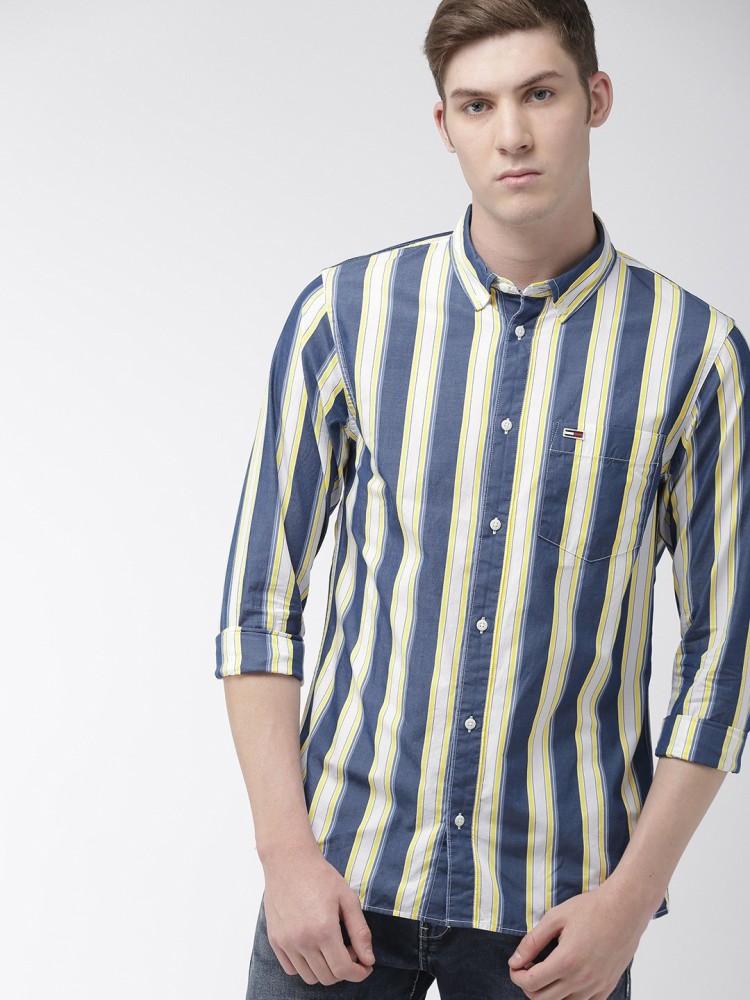 tommy hilfiger mens striped shirt