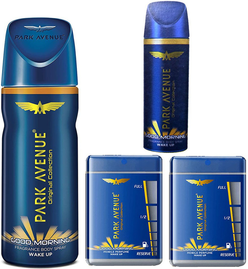 PARK AVENUE Good Morning Deodorant With Pocket Perfume 1N 150ml 1N 40ml 2N 18ml Deodorant Spray For Men