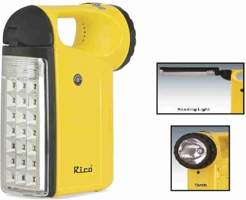 Buy Rico Emergency Lights for Home Rechargeable led lamp with Hanger Long  Lasting Lasts up to 8 Hours on Single Charging (ELPRO) Online at  desertcartEcuador