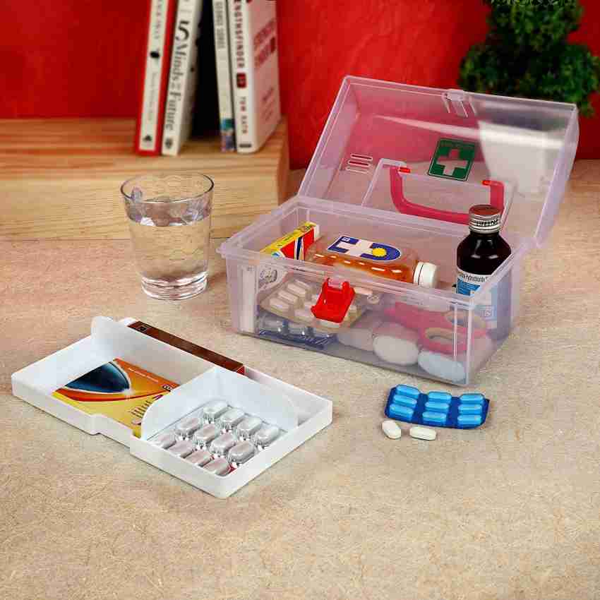 S Satisfyshop Plastic Medicine Box, Medical Box, First aid Box