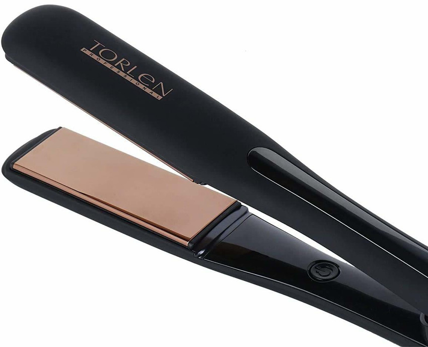 Torlen Professional TOR 048 Hair Straightener with Copper Titanium Plates and Digital Touch Screen Temperature Controller Flat Straightening and Curling Iron Machine for Women TOR 048 Hair Straightene...
