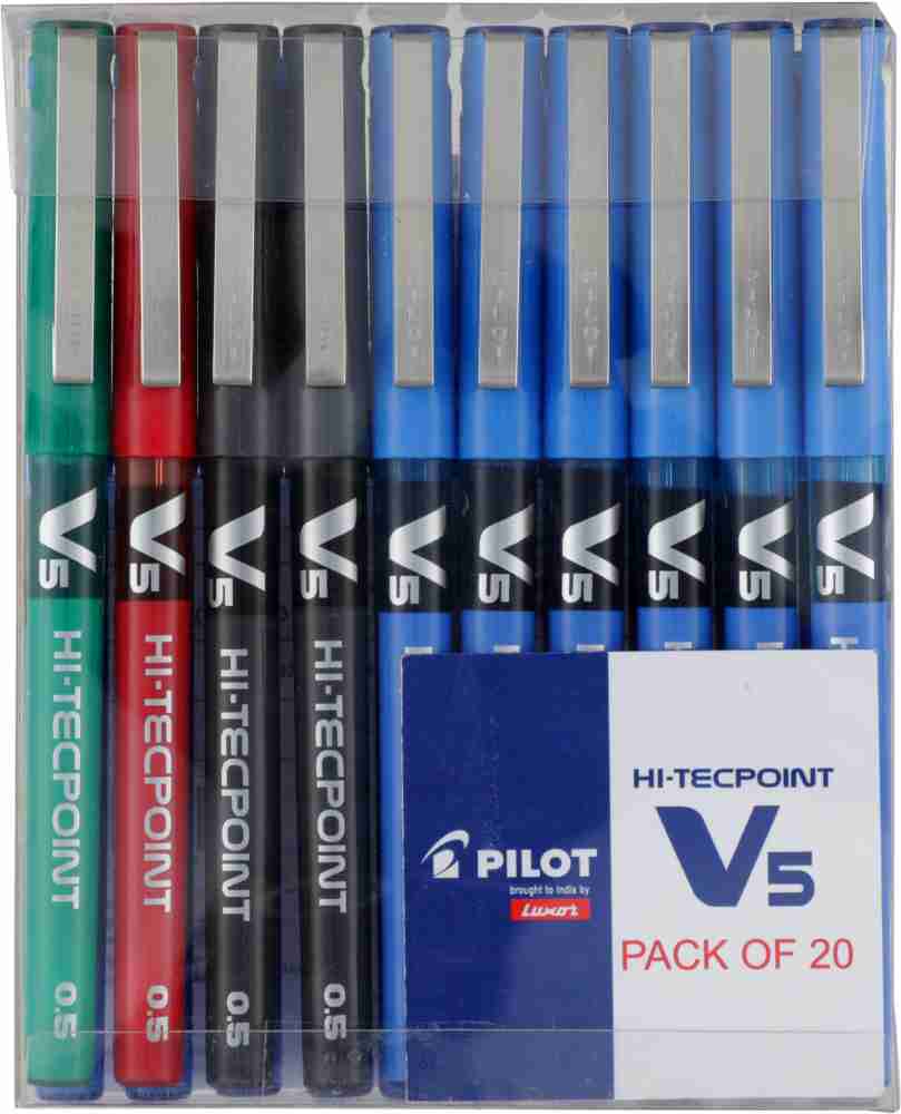 blue black red green Plastic Pilot V5 Hi Tecpoint Pen, For Writting at Rs  34/piece in Mumbai