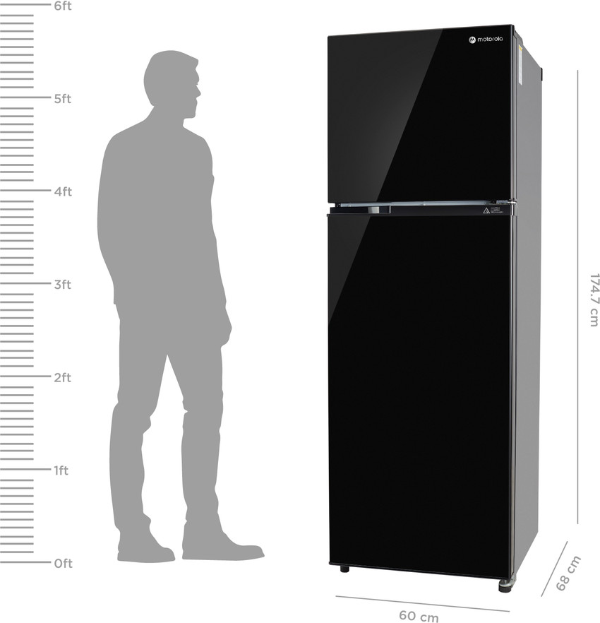 MOTOROLA 308 L Frost Free Double Door 3 Star Refrigerator