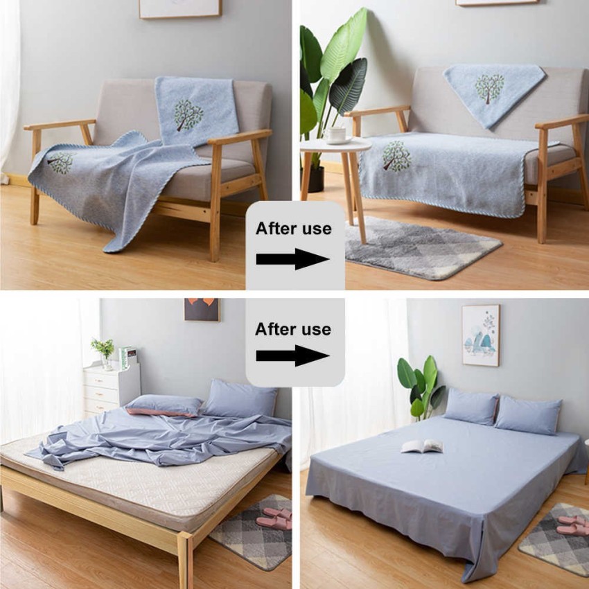 Productlance _Self Adhesive Sofa Cushion Bed sheet Anti-Slip Fixed Velcro  Sticker (10 pcs) Double Side