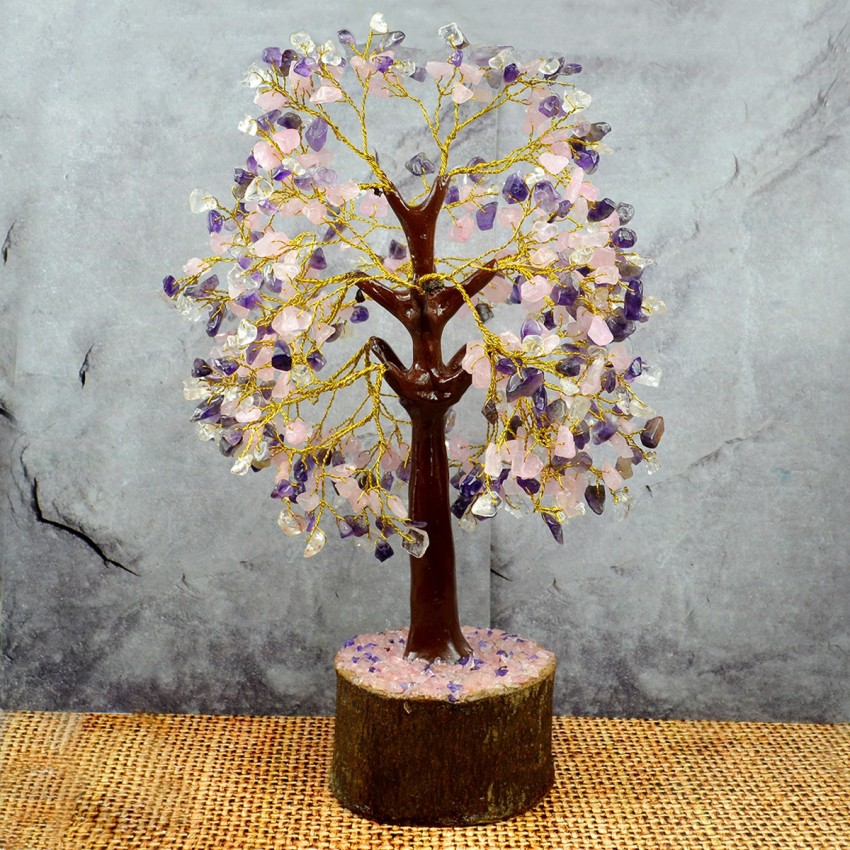 REIKI CRYSTAL PRODUCTS Natural Mind Body Soul Crystal Stone Tree 500 Beads  Amethyst, Rose/clear Quartz Decorative Showpiece - 30 cm Price in India -  Buy REIKI CRYSTAL PRODUCTS Natural Mind Body Soul