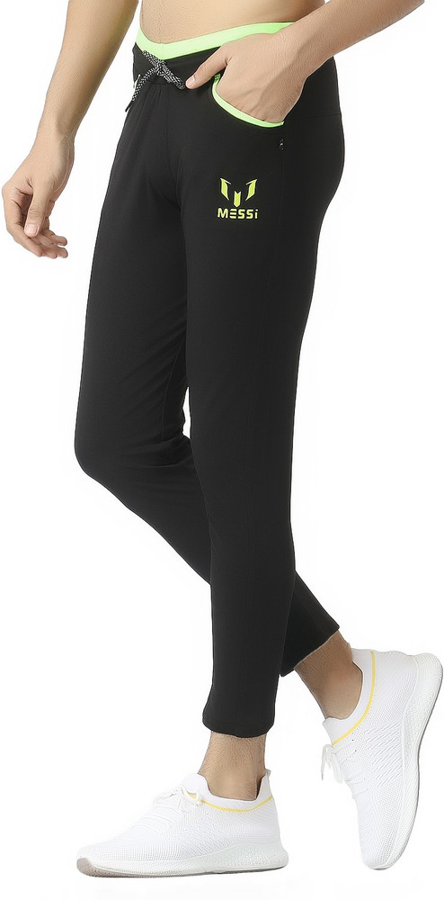 Messi Solid Men Black Track Pants Buy Messi Solid Men Black