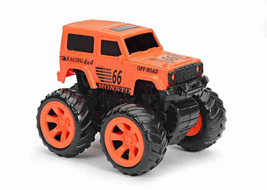 Orange shop truck toy