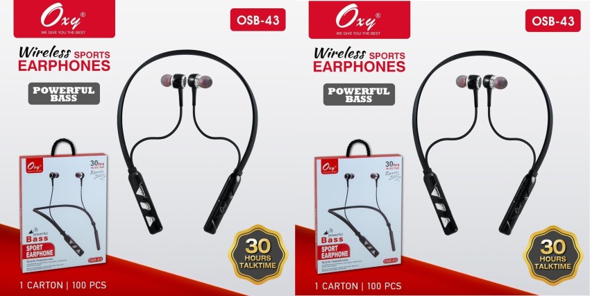 oxy OSB 43 HEADPHONE PACK OF 2 Bluetooth Headset Price in India