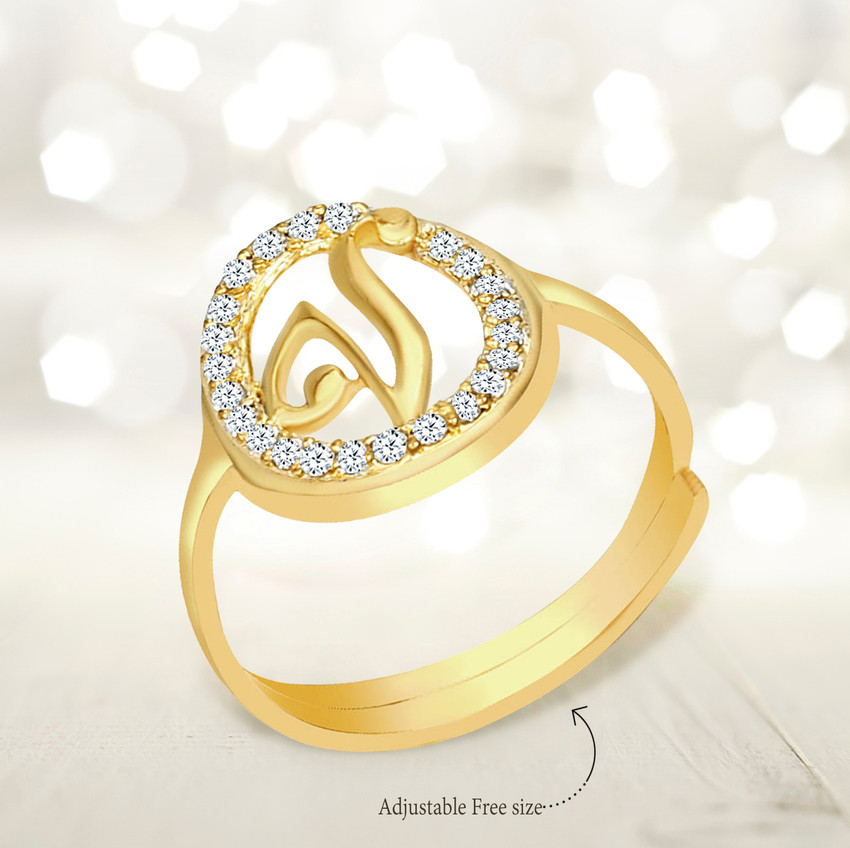 V name gold ring hotsell