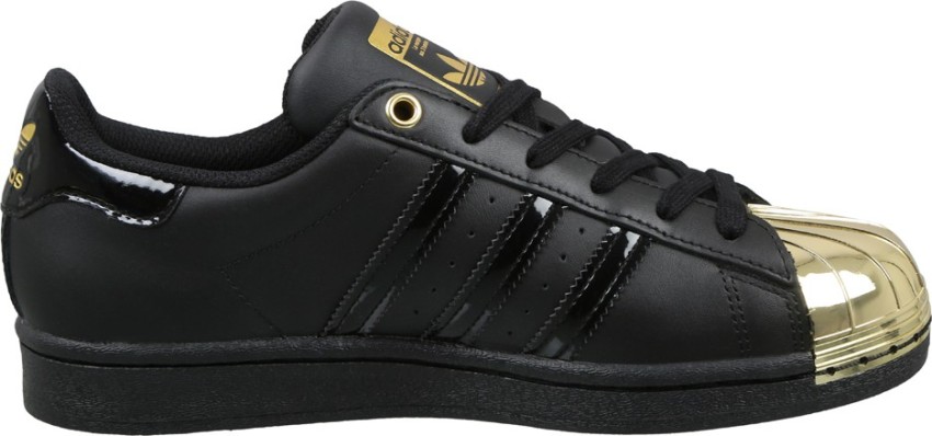 Adidas Superstar Shell Toe Size 7 Shoes White Black Gold, Skate
