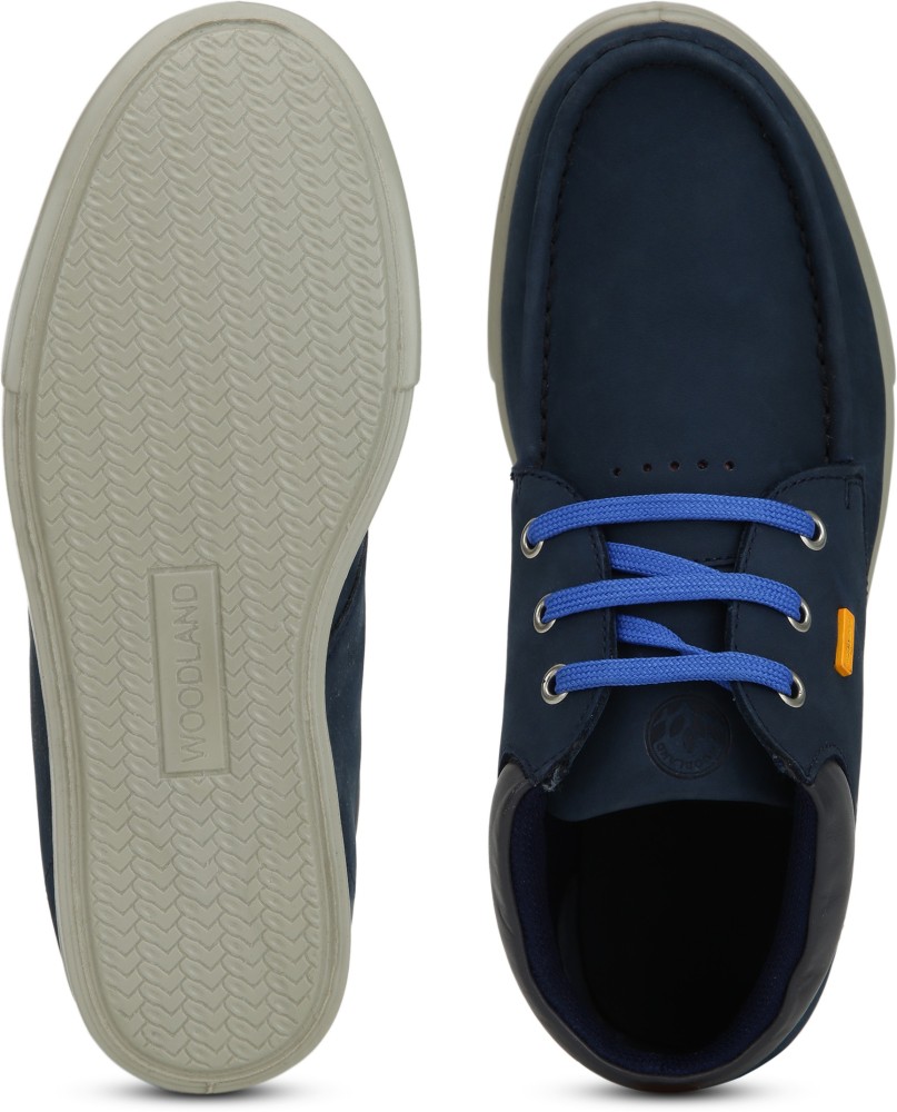 Woodland royal blue hot sale derby shoes