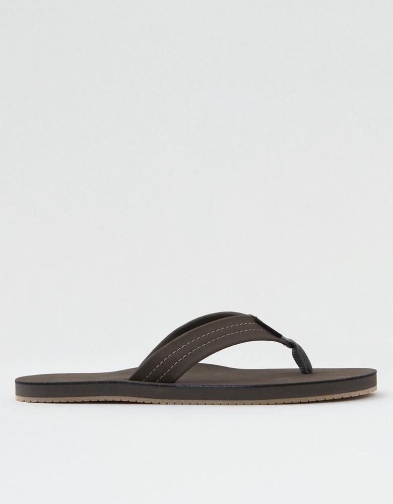 American eagle mens hot sale leather flip flops