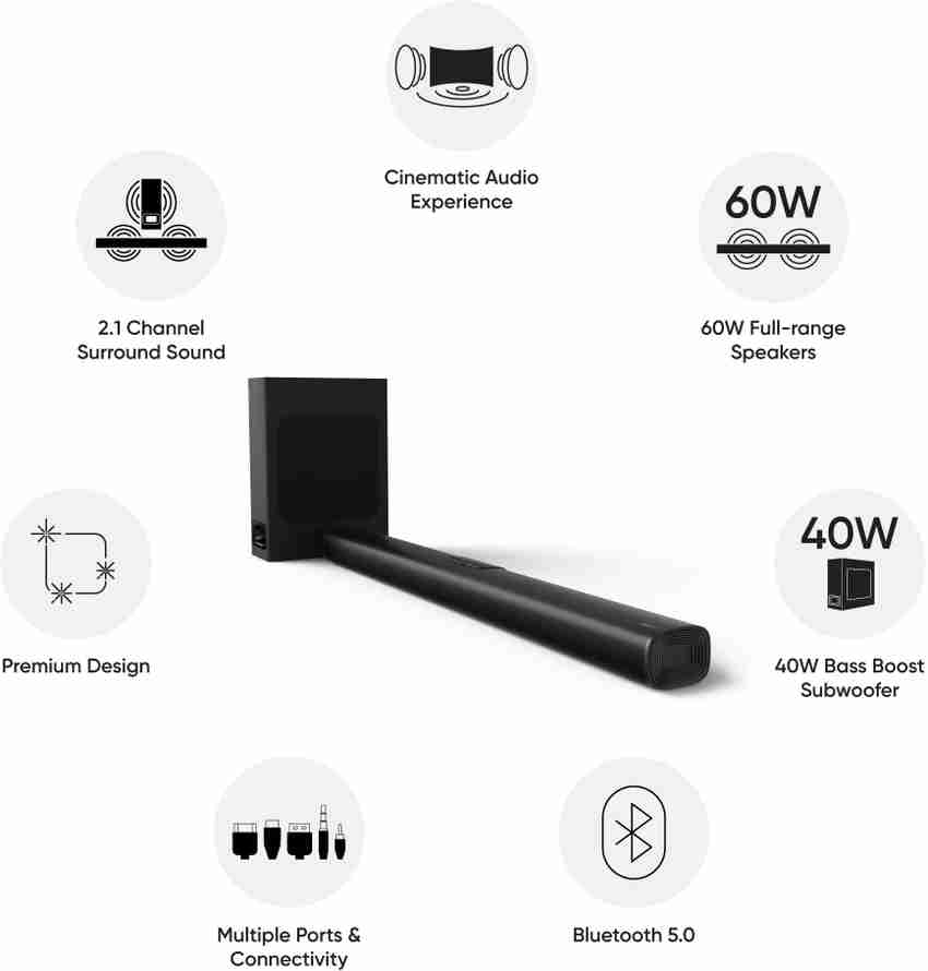 Buy realme RMV2002 100 W Bluetooth Soundbar Online from Flipkart