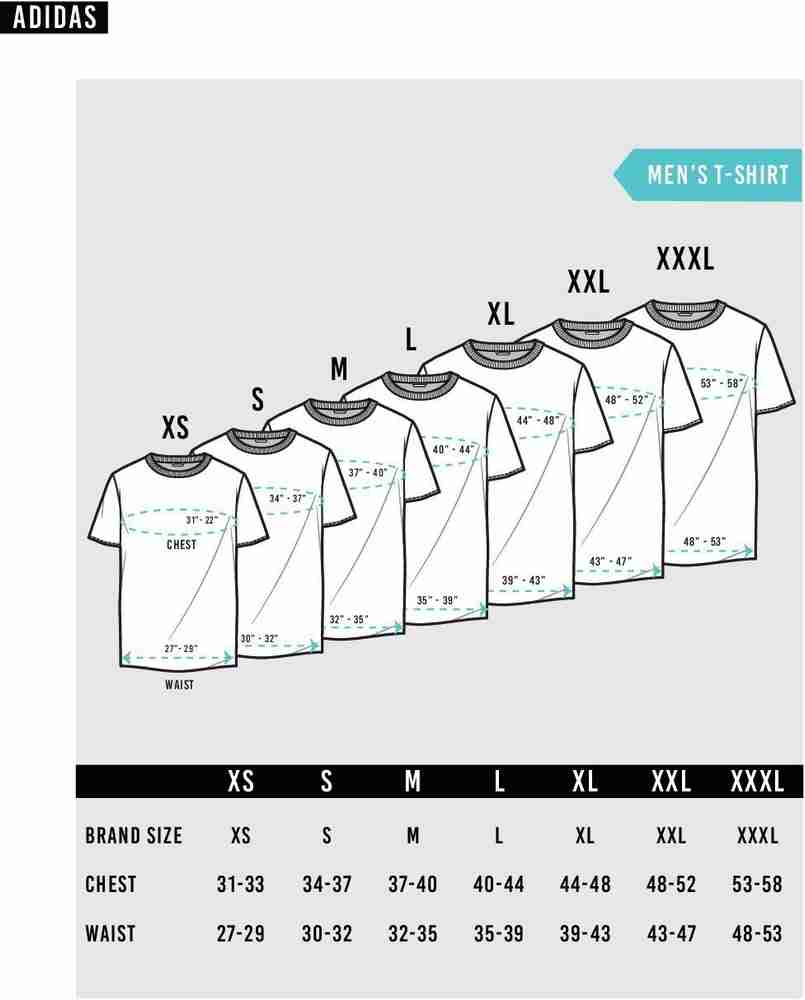Adidas polo size chart on sale