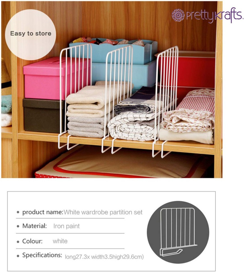 3x Foldable Drawer Organizer Divider Closet Storage Box For Underwear Bra  Sock ~