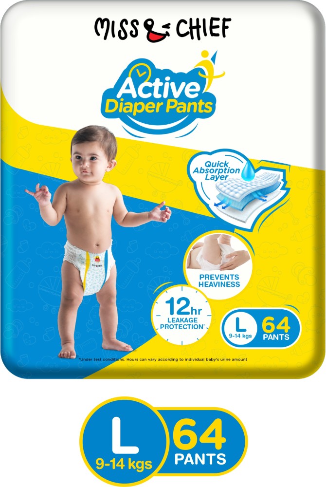 Buy Himalaya Total Care Baby Pants Diapers Large 914 kg 76 Count  Online at Low Prices in India  Amazonin