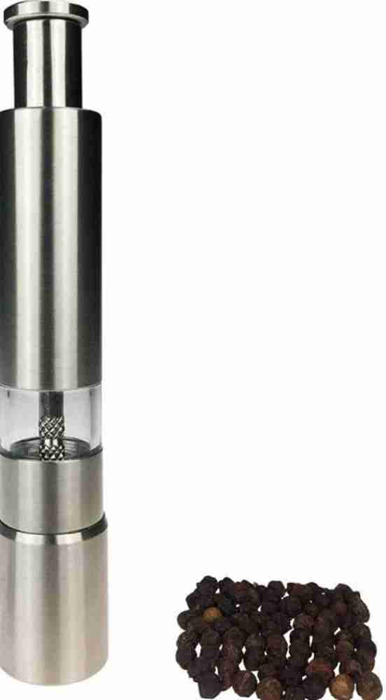 Black Pepper Grinder Crusher Mill Stainless Steel Hand Thumb Press Set  Machine With Stylish Design