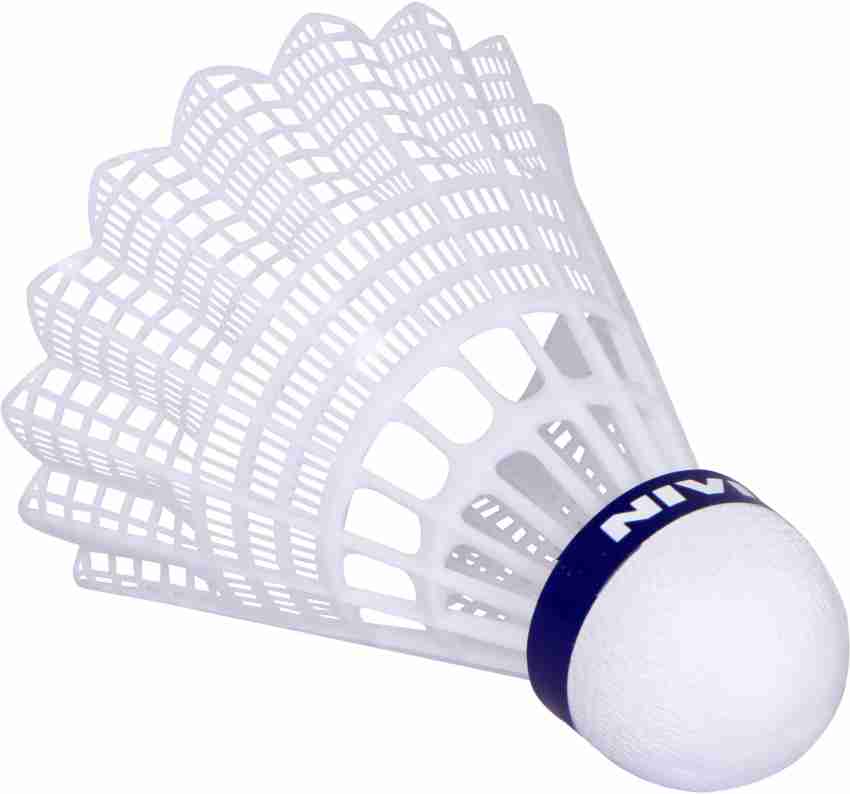 NIVIA Nylon Badminton Shuttlecock (Pack of 6)
