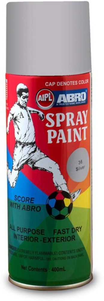 ABRO Premium Quality Spray Paint from well know USA Brand - ABRO Silver  Spray Paint 400 ml Price in India - Buy ABRO Premium Quality Spray Paint  from well know USA Brand - ABRO Silver Spray Paint 400 ml online at