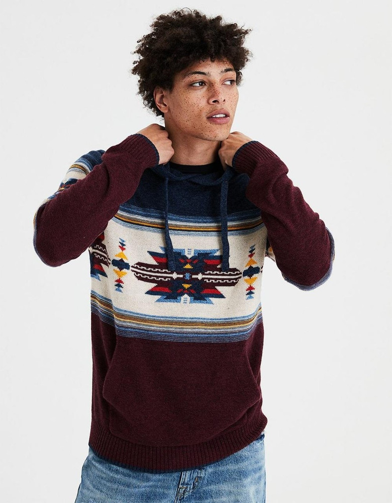 American eagle maroon clearance sweater