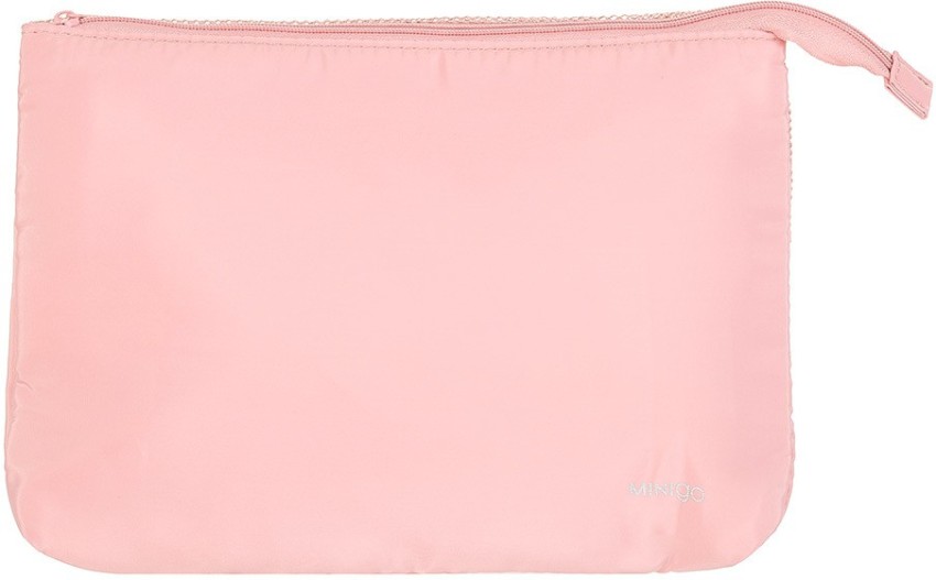 MINISO MINIGO Zippered Cosmetic Bag Travel Toiletry Kit Pink